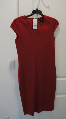 Hallhuber Womens Dress Red Size UK 8