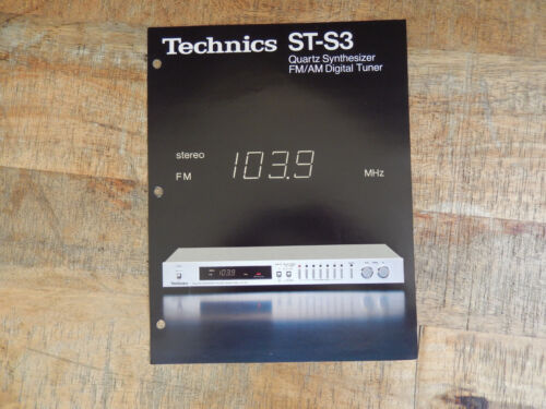 Original Technics ST-S3 Tuner Dealer Brochure / Dealer Handout