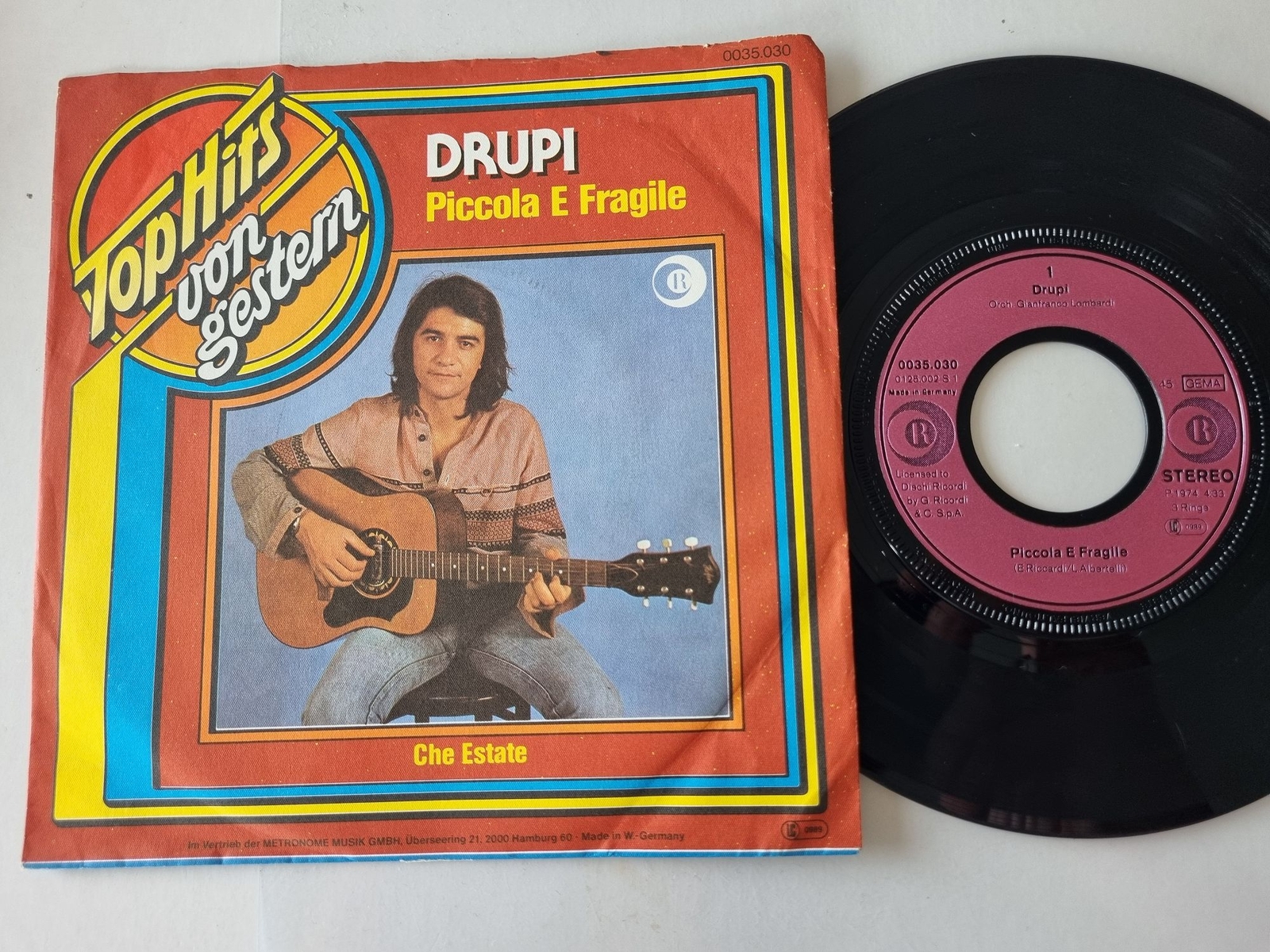 Drupi - Piccola e fragile 7'' Vinyl Germany