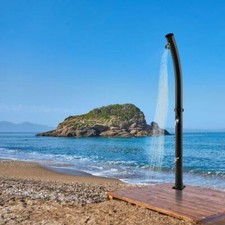 Outdoor Backyard Garden Pool Beach Solar Heated Shower 20L Height 217cm Max 60℃