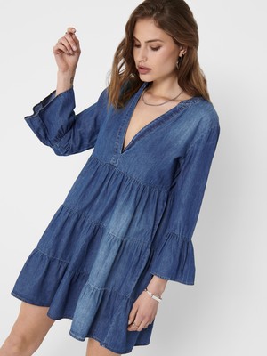 Jdy Jacqueline De Young Kleid Jeanskleid Only Jeans Dress Tunika Blogger Ebay 
