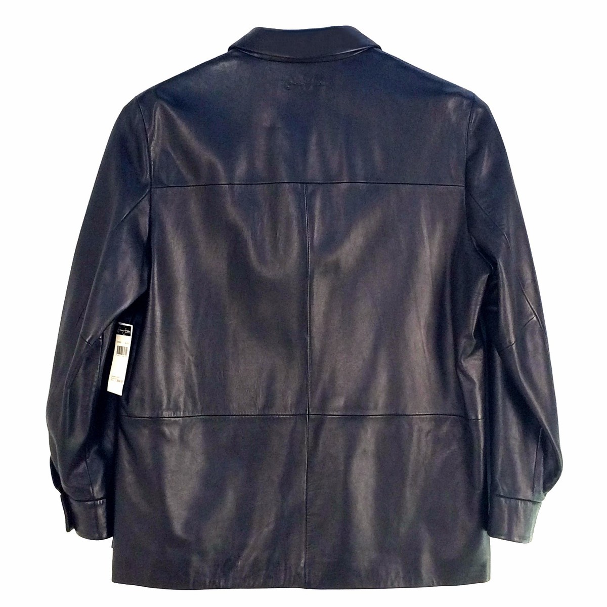 Sean John, Men 3/4 Length Leather Jacket Q18652, Size L Sean John, Men 3/4 Length Leather Jacket Q18652, Size L