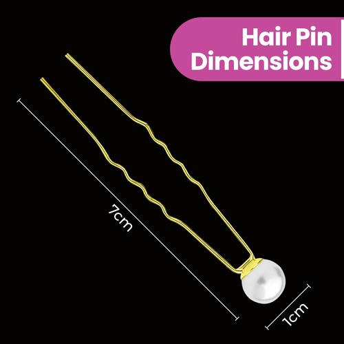 Luxury Gold Silver Pearl Bridal Hair Pins Clips Grip Bridesmaid Party - Picture 3 of 15