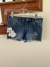 Denim Co Girls Design Shorts Size 8-9 Yrs ,Em...