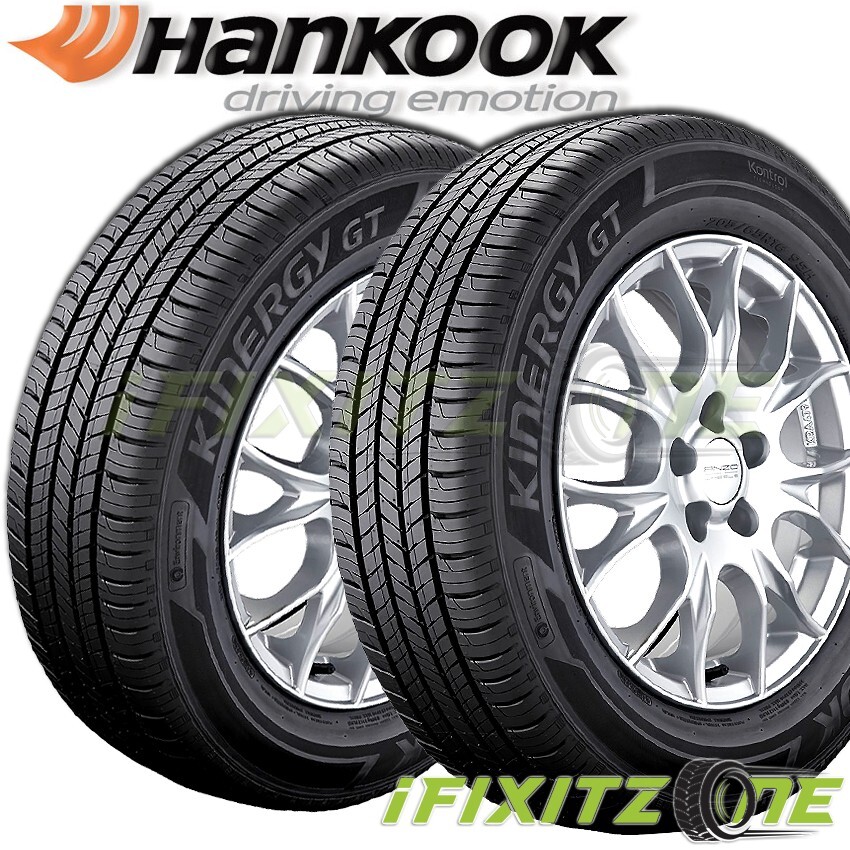 2 Hankook Kinergy GT H436 P225/55R17 95H M+S All Season Tires w/ 70K Mi