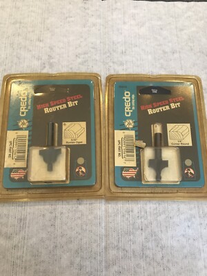 Credo high speed steel router bit s 5/32'' roman ogee  And 1/4  Corner Round bit.
