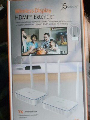 j5create | JVAW52 | Wireless Display HDMI Extender | White | BRAND NEW!!!
