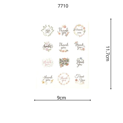 5 Pieces Seal Thank You Birthday Christmas Stickers for Business Friends Family - Picture 19 of 23