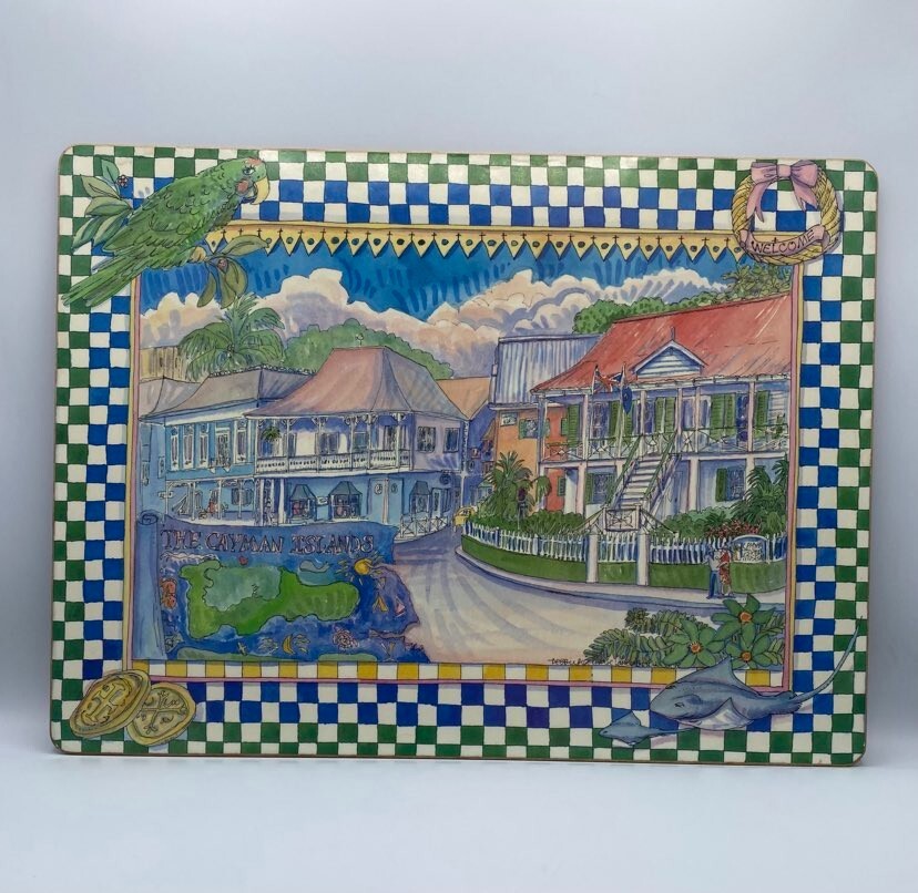 Pimpernel Placemats Cork Backed Cayman Islands Debbie Rose Chase Van