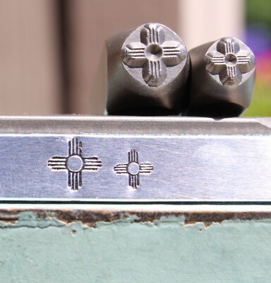 SUPPLY GUY 8mm/6mm Southwest Sun Zia Metal Punch Design 2 Stamp Set SGCH-537538