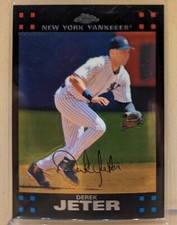 2007 Topps BLACK CHROME #21 Derek Jeter Yankees HOF RARE SUPER PREMIUM