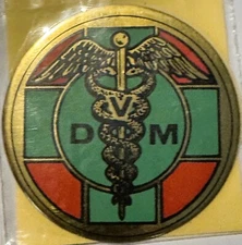 Rare Vintage 1960s Doctor of Veterinary Medicine Decal - Sticker, Walterboro, SC