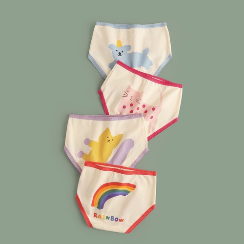 4-Pack Little Girls' Underwear Toddler Comfort Panties Baby Soft Cotton Briefs - Picture 18 of 50