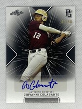 2021 LEAF PERFECT GAME AUTO GIOVANNI COLASANTE BLACK PAPER  47/50