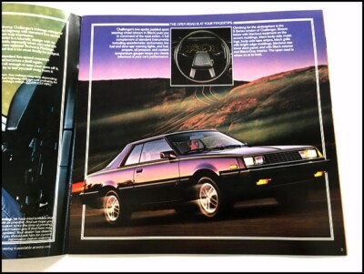 1983 Dodge Challenger Mitsubishi 14-page Original Car Sales