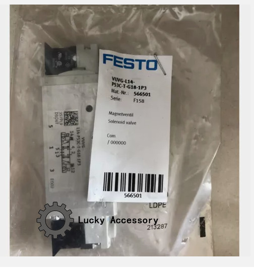 Festo VUVG-L14-P53C-T-G18-1P3 566501 Solenoid Valve New One VUVGL14P53CTG181P3