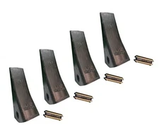 4 Backhoe, Skid Loader, Mini Ex HD Forged Bucket Teeth w Pins, 594A2513, T230HD