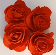 Craft Foam Roses, 3-Inch, 4-Count