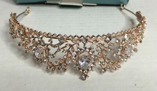 Sweet  V Accessories Collection Rose Gold Princess/Wedding/School Queens Tiara
