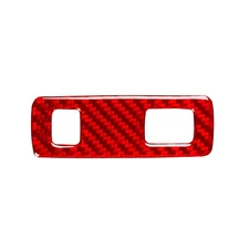 Red Carbon Fiber Interior Rear Trunk Switch Panel Cover For Volvo XC60 2018-2025