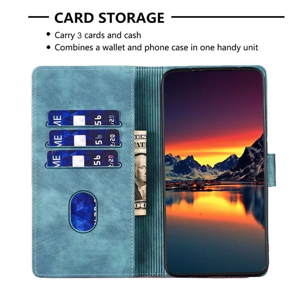 Love Cat Card Wallet Phone Case For Oppo A98 A58 A78 A17 A55 A53S A16 A98 A53S - Image 4 of 4