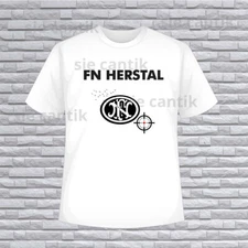 FN Herstal Firearms Logo American T-Shirt Funny Size S to 5XL