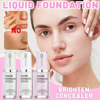 Magic Flawless Colour Color Changing Foundation TLM Makeup Change Skin Ton