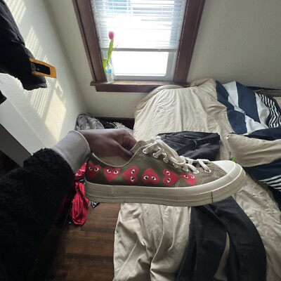 Size 12 - Converse Chuck 70 Low Top x Comme des Garcons Play Multi Heart 2018