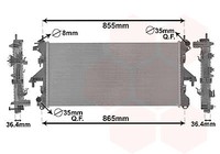 VAN Wezel 40002304 KüHler, MotorküHlung FüR CitroËN Passend FüR Fiat