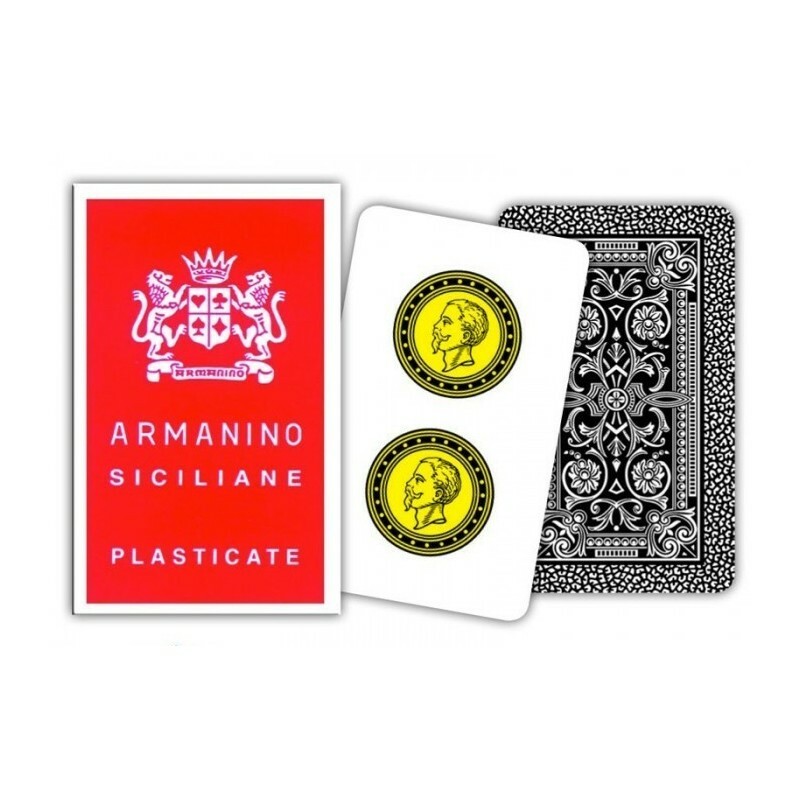 Carte Siciliane Plastificate Gioco di Carte da Tavolo Armanino Modiano
