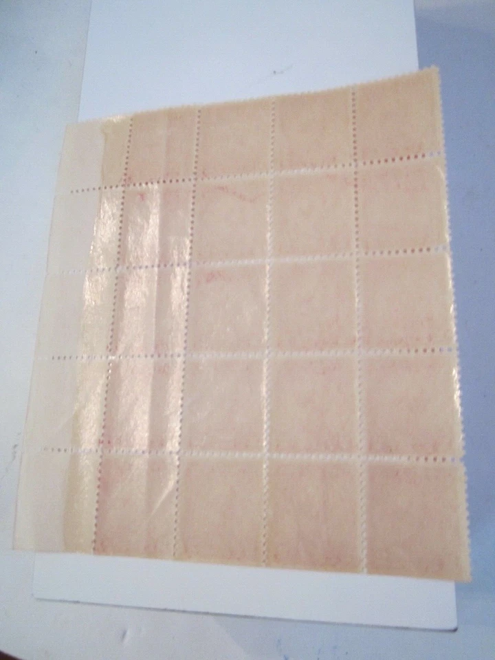 1930 U.S. STAMP SCOTT #689 TWO CENT PARTIAL STAMP SHEET OF 20 STAMPS - OFC-D - Image 4 of 4