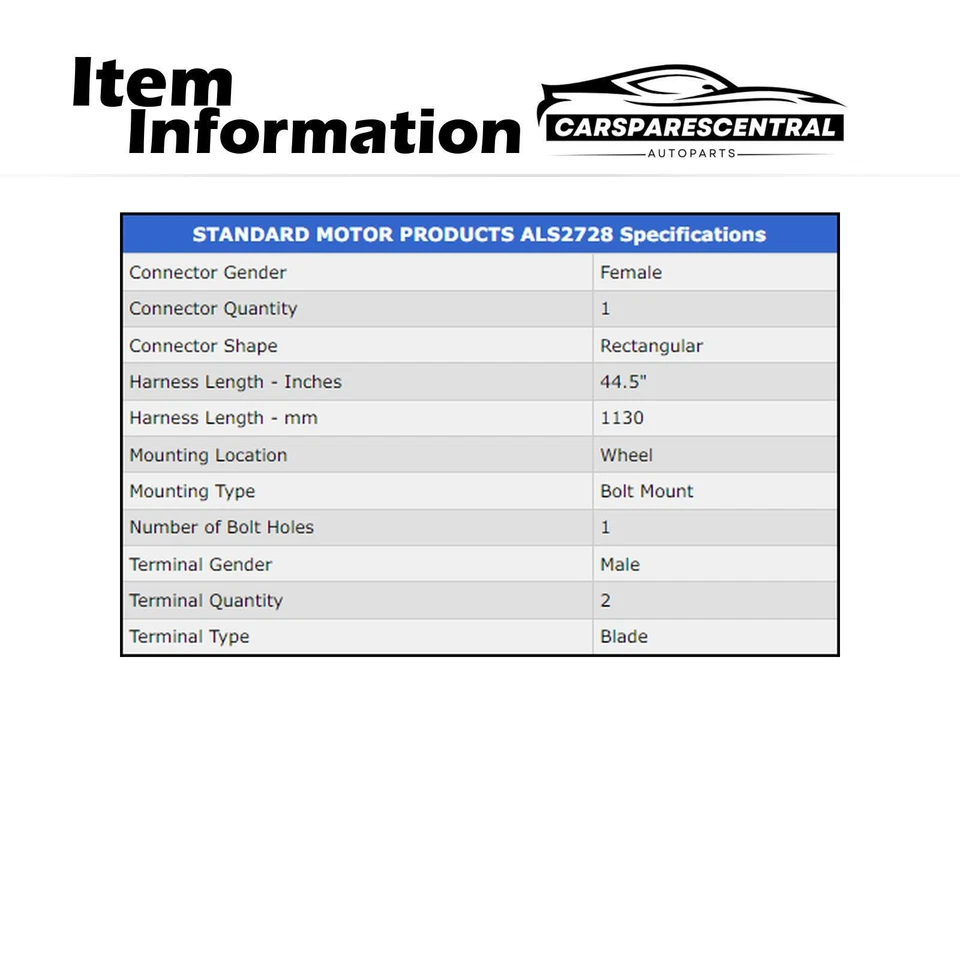 Sensor de velocidad de rueda ABS delantero para Ford F-350 Super Duty 2013-2016 6,7 L Foto 4 de 4