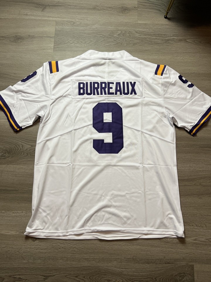 Nike LSU Tigers Joe Burrow 9 Football Jersey Mens Large Stitched Burreaux NWT eBay