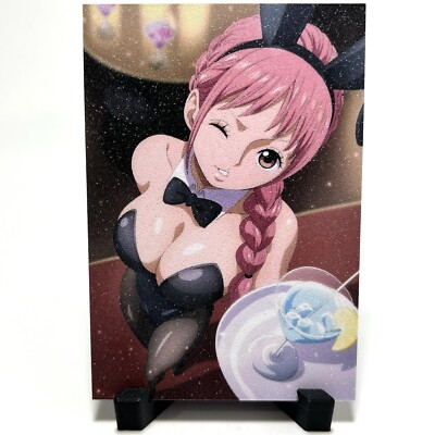 One Piece Rebecca Sexy Hot Anime Waifu Girl Doujin Lewd Goddess Glitter Art Card