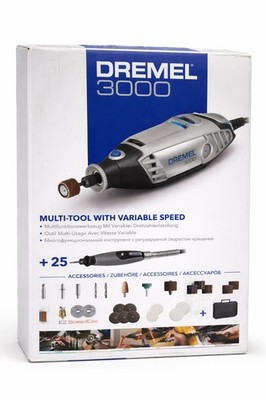Dremel 3000 rotierendes Multi-Tool-Kit 130 W variable Geschwindigkeit + 25 Zubehörteile Flex