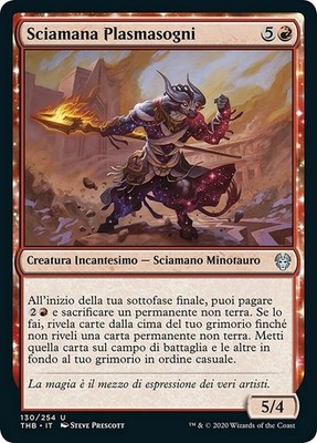 MTG Magic THB Theros Beyond Death - 1x ITA NM 130 U Plasmasogni Scamane
