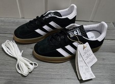 Adidas Gazelle Indoor Core Black Size 3 UK Brand new