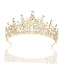 Queen Crown for Women Crystal Tiaras for Women Princess Crown - Tiara for Gold
