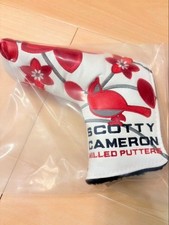 Scotty Cameron Japan Limited Flower Design Putter Headcover White Red Rare