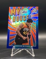 Donovan Mitchell /85 Blue Prizm My House 2021-22 Donruss Optic Basketball Jazz