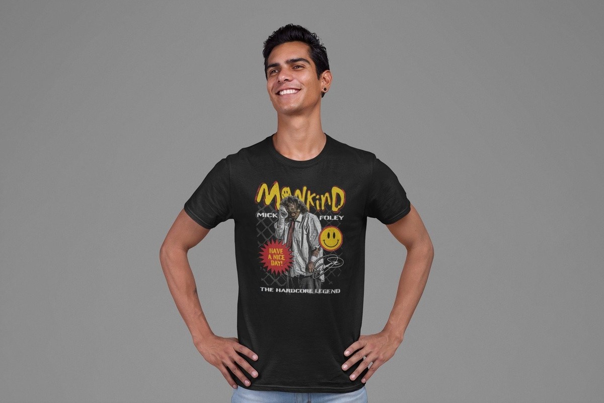 Mankind Mick Foley Hardcore Legend T-shirt | eBay