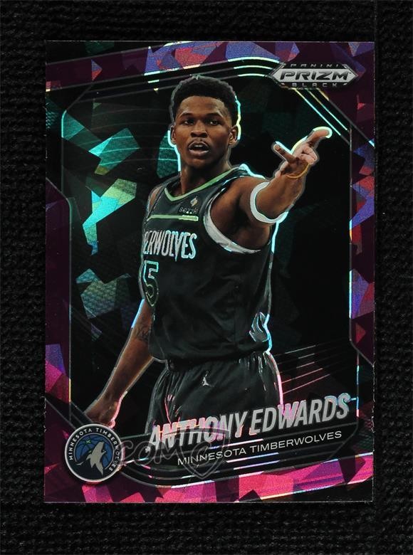 2024-25 Panini Prizm Black Purple Ice Prizm 68/149 Anthony Edwards #17 13qb