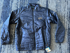 New Men's Columbia Mighty Lite Jacket Pitt Pittsburgh Panthers Jacket Navy Blue