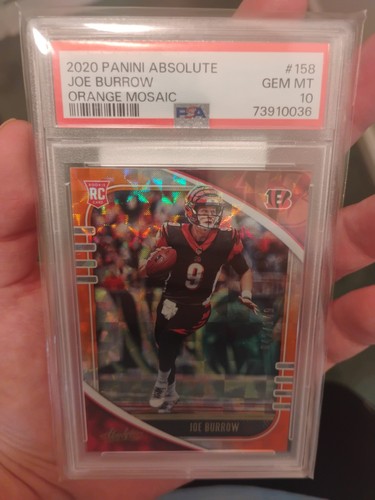 2020 Panini Absolute - RC Joe Burrow #158 Orange #/149 PSA 10 💎 COLOR MATCH!!
