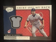 Leaf 2005 Shirt Off My Back Omar Vizquel Game-Worn Jersey