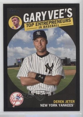 2019 Topps Gary Vee's Top Entrepreneurs Black 124/299 Derek Jeter #GV-9 HOF 1c7