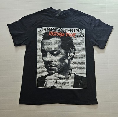 Marc Anthony Historia Tour 2024 'Black' Tee / Size Small / Gildan Heavy Cotton
