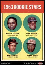 1963 Topps #158 Tommy Harper Rookie Stars 7 - NM