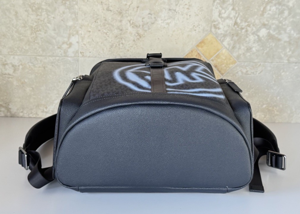 Michael Kors Cooper Large Utility City Backpack MK Dark Navy/Light Sky image 7