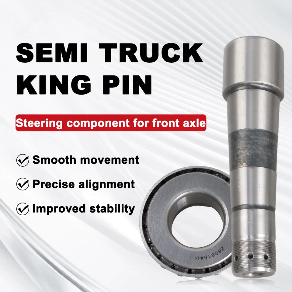 High Quality King Pin Repair Kit w/ Bearing for 2009-2021 Volvo VNL D13 85108338 - Imagen 4 de 4
